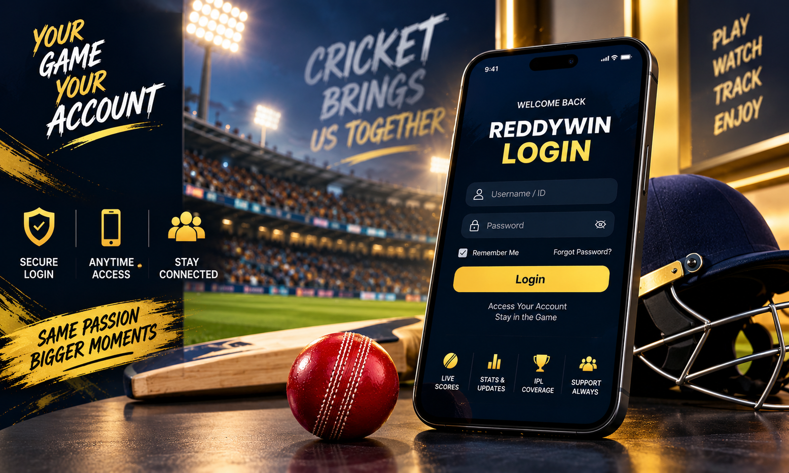Reddywin login and account access